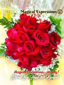 Magical Christmas in July Eternal Love Hand-tied Bouquet